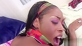 Crazy girl-girl action with busty ebony sluts