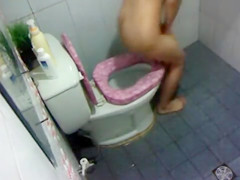 Crazy hot body on this pissing and showering babe