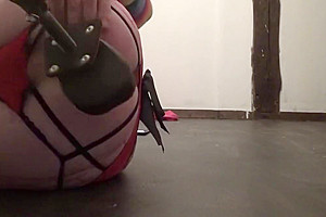 Crossdresser with fucking machine