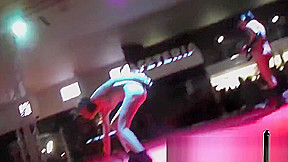 Crystal Frec y Davinia lesbian fuck in the bar SEM 2015