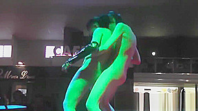 Crystal Frec y Davinia lesbian fuck in the bar SEM 2015