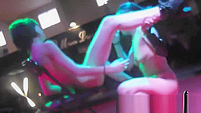 Crystal Frec y Davinia lesbian fuck in the bar SEM 2015