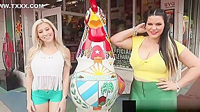 Cuban BBW Angelina Castro StrapOn Bangs Latina Cristi Ann!