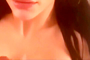 Cumshot On Her Big Boobies