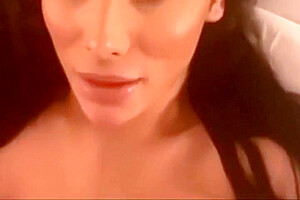Cumshot On Her Big Boobies