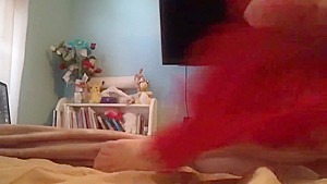 Curvy Blonde teen 18+ Takes a Shower and rubs her Wet Pussy - Close Up!