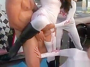 Curvy Pit Babes Get Fucked Hard During Racing Event