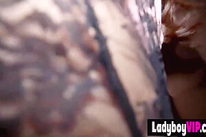 Cute Faced Asian Ladyboy Called Diamond Gets Hired For A Blowjob And A Quickie 7 Min