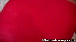 Cute Nikki Nicole poses in hot sexy red dress