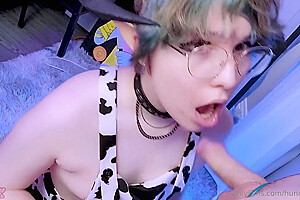 Cute Twink Succubus Drains Hung Femboy Owner
