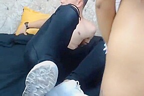 Cute college girl Rides a Big Hard Cock
