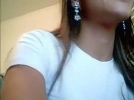 Cute latina girl on her private web