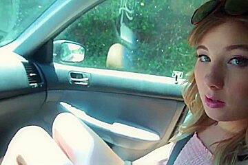 Cute teen 18+ Babysitter Vienna Rose Ride Home From Client Gets Fucked POV