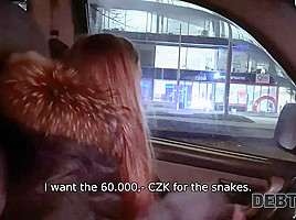 DEBT4k  Eveline wants to become business lady but becomes slut