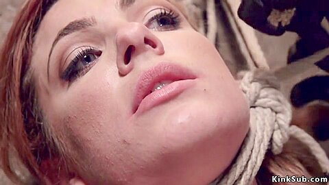 Dahlia Sky In Buxom Slave Hanged On The Wall In Bdsm