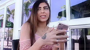 Damn beautiful Audrey gets fucked hard by the stranger