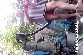 Dehati Girl Bathing Nude Outdoors Selfie Video