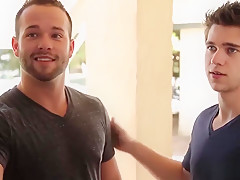 Dennis West Luke Adams and Will Braun enjoying hot anal sex