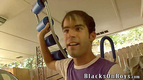 Devin Chase Works Out By Taking A Black Cock