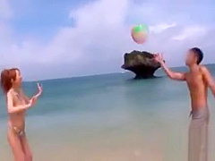 Dirty whore gets destroyed outdoors by pair of males