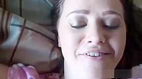Dressed girl gets fucked by her boyfriend in her pussy