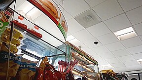Ebony granny legs and face at 7 eleven