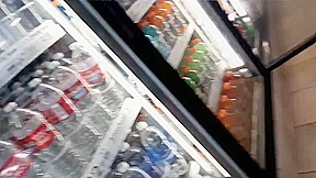 Ebony granny legs and face at 7 eleven