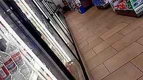 Ebony granny legs and face at 7 eleven