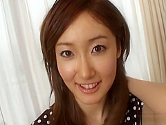 Eri Ito arousing Asian babe gives hot blowjob for pov cumshot