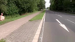 European Blonde Takes A Cock In Public