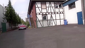 European Blonde Takes A Cock In Public