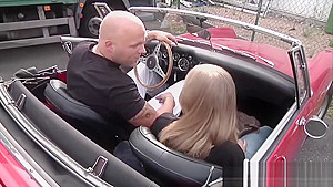 European Blonde Takes A Cock In Public