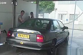 European blonde caught by her master and his friend and fucks her madly