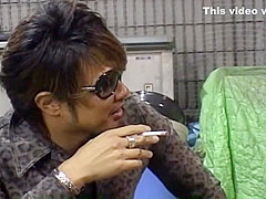 Exotic Japanese model in Incredible Outdoor, Gangbang JAV scene