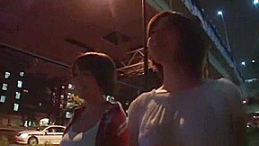 Exotic Japanese whore Nanako Mori, Haruki Sato, Meguru Kosaka in Fabulous Public, Car JAV movie
