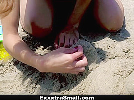 ExxxtraSmall - Cutie Fucked in Rainbow Swimsuit
