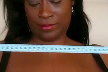Fake Black Boobs Measure Implants