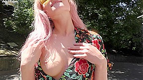 Fashion Model Nude Under Her Summerdress - Stefolino