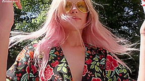 Fashion Model Nude Under Her Summerdress - Stefolino