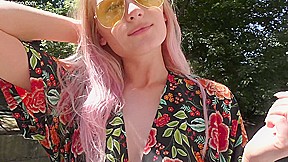 Fashion Model Nude Under Her Summerdress - Stefolino