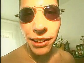Fat old hoe servicing a guy in sunglasses
