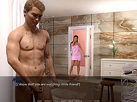 Fetish Locator A Hot Girl Is Watching A Guy Jerk Off His Cock Under The Shower Ep 4