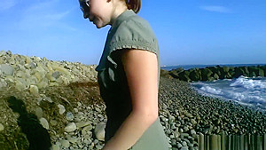 Flashing At The Beach