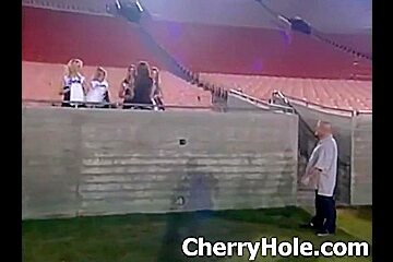 Football Team Gangbangs A Cheerleader