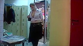 French 7 - Hot Curvy Bitch Blonde Swallow Whole Cum