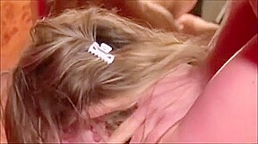 French 7 - Hot Curvy Bitch Blonde Swallow Whole Cum