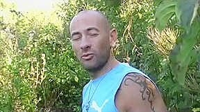 French Twink Suck My Huge Cock In Exhibit Cruising Forest - ExhibBoys