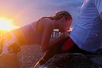 Fuck At Sunset On Beach