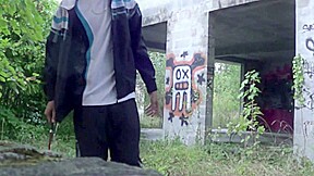 Fucked by sexy bottom in exhib outdoor - CrunchBoy