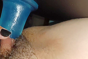 Fucking My 8 Inch Dildo Loving My Nonbinary Big Clit- Ftx
